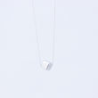 Load image into Gallery viewer, Delicate and unusual silver cube necklace, set on a fine chain