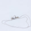 Load image into Gallery viewer, Carved heart silver necklace