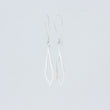 Load image into Gallery viewer, Close up shot of Dancing Kite earrings both facing front in brilliant silver