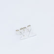 Load image into Gallery viewer, V shaped sterling silver handmade earring studs, points facing each other