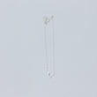 Load image into Gallery viewer, Close up shot of delicate handmade silver charm bracelet, Tailwind design, hanging long
