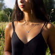 Load image into Gallery viewer, Unique handcrafted silver necklace of Zephyr design from the Windblown Collection