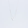 Load image into Gallery viewer, Close up of sterling silver handmade pendant Zephyr necklace, on white background