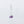Load image into Gallery viewer, Purple gemstone and silver chain earrings on white background
