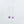 Load image into Gallery viewer, Dangly amethyst gemstones earrings on siver sateliite chain, side view on white background
