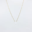 Load image into Gallery viewer, Clear gemstone and gold-plated necklace on white background
