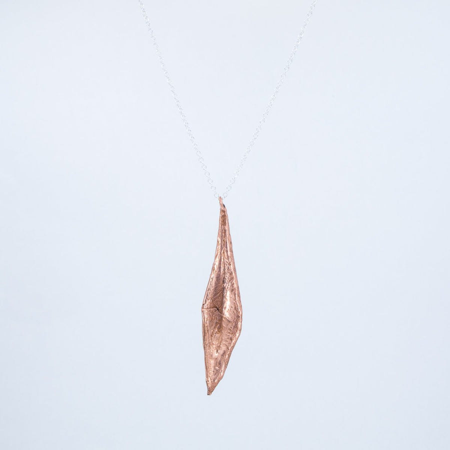 Copper coated olive Necklace Found by Dawn 