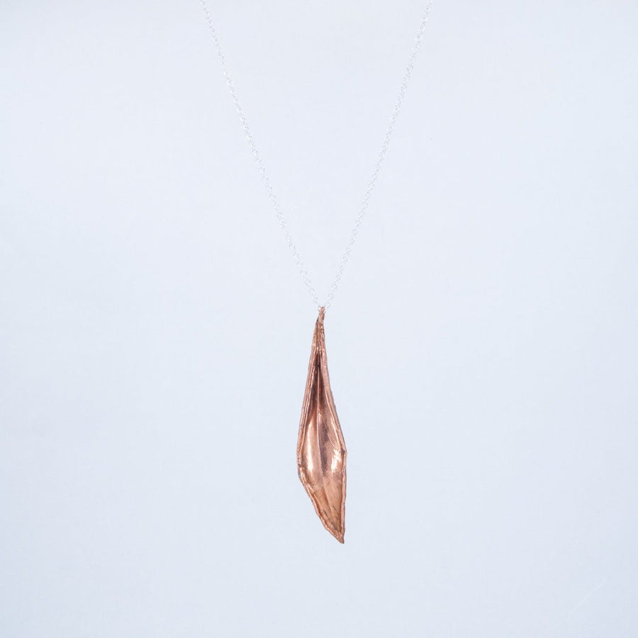 Copper coated olive Necklace Found by Dawn 