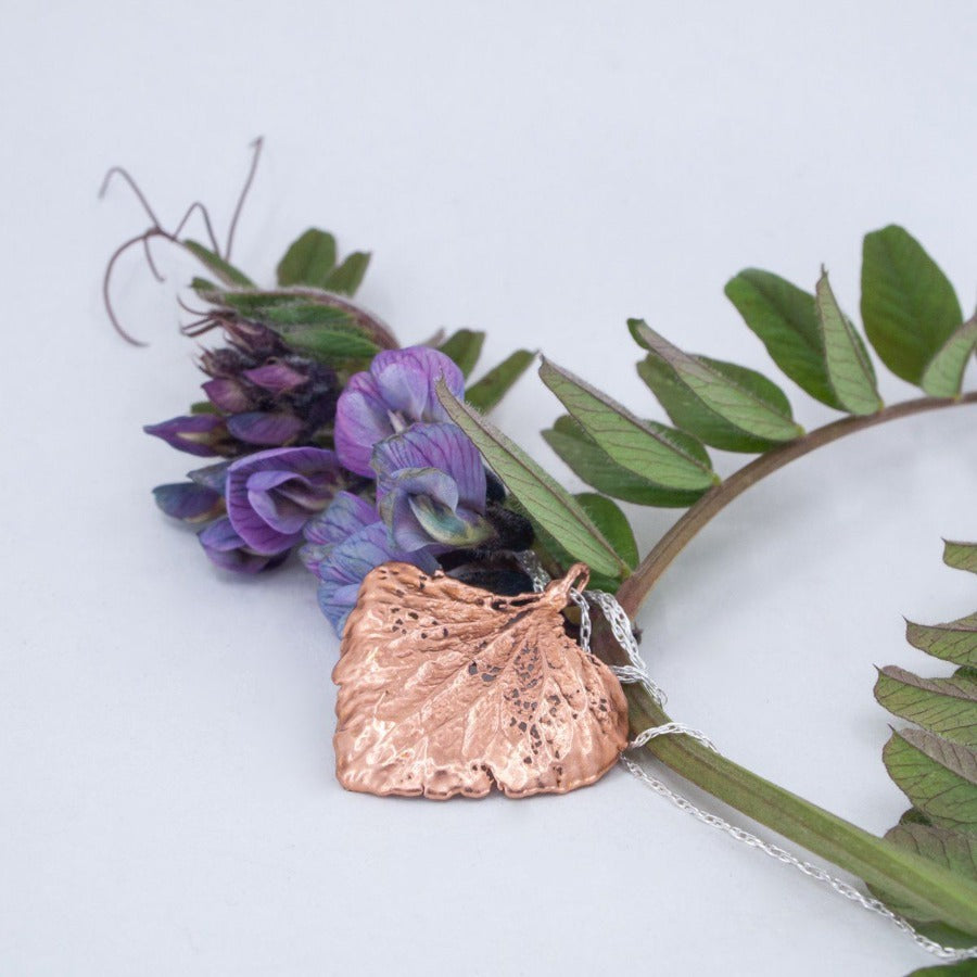Hydrangea petal - complete Necklace Found by Dawn 