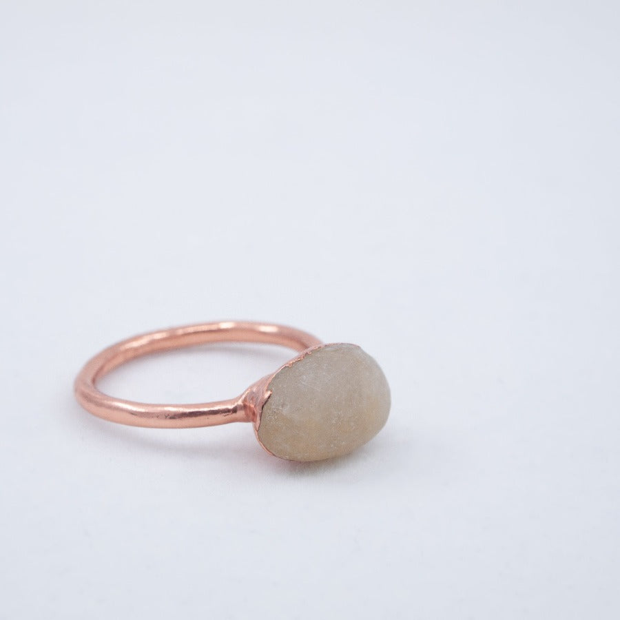 Pebble pearl Ring Found by Dawn 