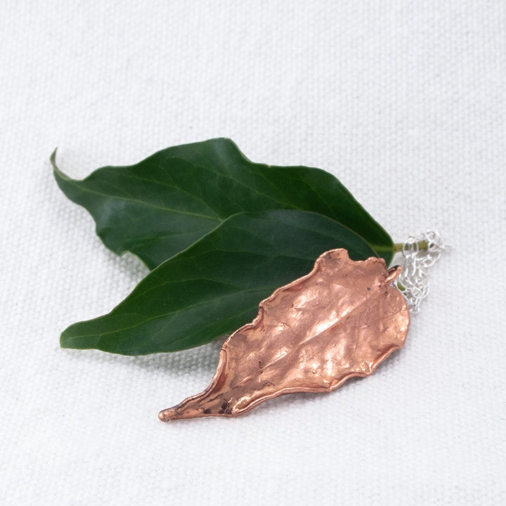 Wavy leaf Necklace Found by Dawn 