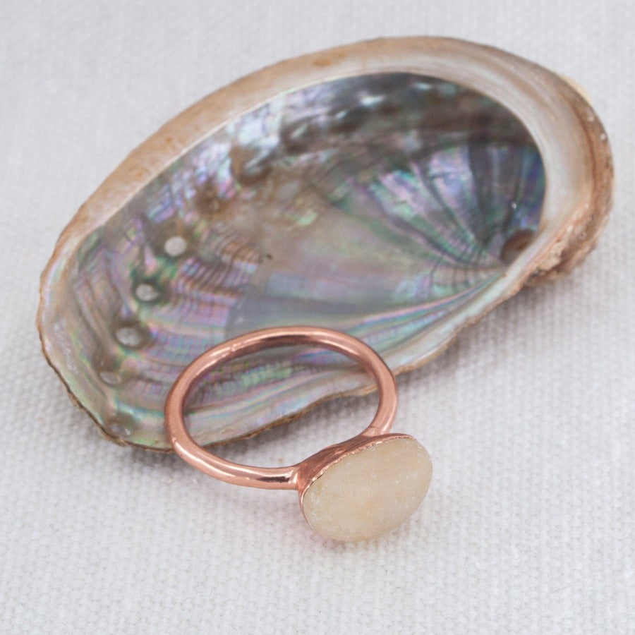 Pebble pearl Ring Found by Dawn 