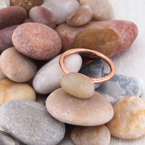 Pebble pearl Ring Found by Dawn 